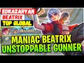MANIAC Beatrix Unstoppable Gunner [ Top 2 Global Beatrix ] EdKazaryan - Mobile Legends Emblem Build