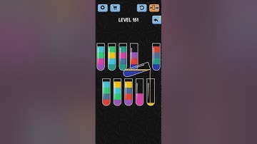 Water Color Sort Level 151 Walkthrough Solution iOS/Android