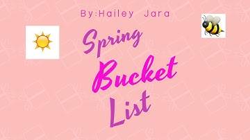 My Spring Bucket List for 2017