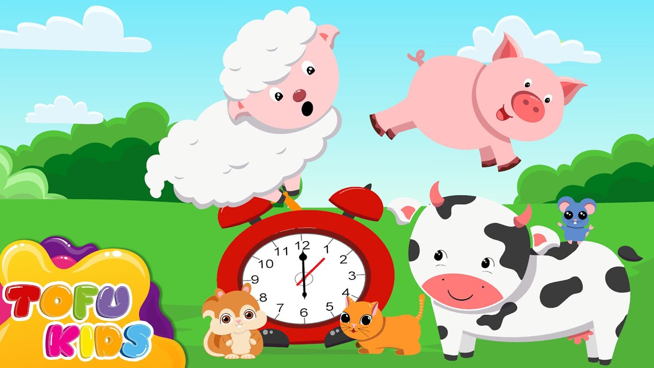 Hickory Dickory Dock 🐑🐖🐽 | Part 2 | Nursery Rhymes & Kids Songs | Tofu Kids