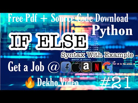 IF ELSE STATEMENT IN PYTHON | PYTHON TUTORIAL  |  #AlokRaja    #21 #tiktokgirls #trending