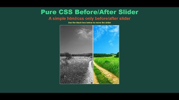 Pure CSS Image Slider Before and After effect || [HTML and CSS Only]