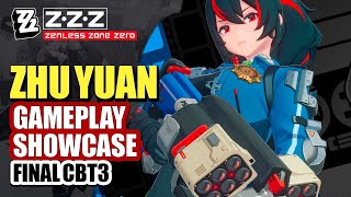 Zhu Yuan Final CBT 3 Gameplay Showcase (Skills & Animations) | Zenless Zone Zero AmplifyingTest