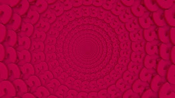 Number 3 Digital Signage Red 1 hour loop