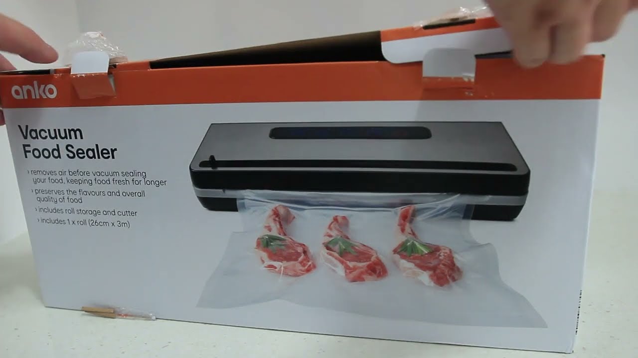 Kmart Anko Vacuum Food Sealer Machine Unboxing and Setup 