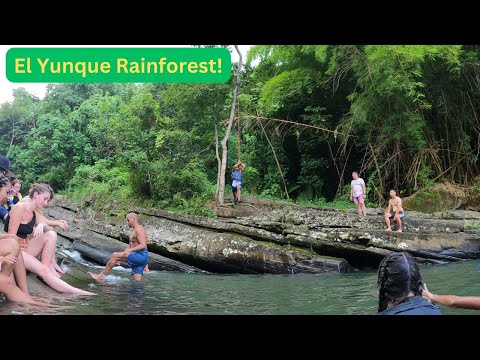 El Yunque Rainforest Adventure & Street Food at Luquillo Beach in Puerto Rico! Travel Vlog 73 🇵🇷