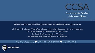 2021 CCSA Conference - Educational Systems: Critical Partnerships for Evidence-Based Prevention