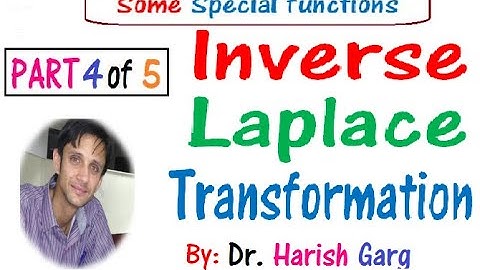 Part 4 - Inverse Laplace Transform for some special functions