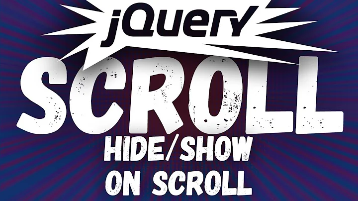 Scroll with jQuery. Hide the element when scrolling down and show it when scrolling up.