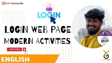 UiPath | Login Web Page with UiAutomation Modern Activities | English | Yellowgreys