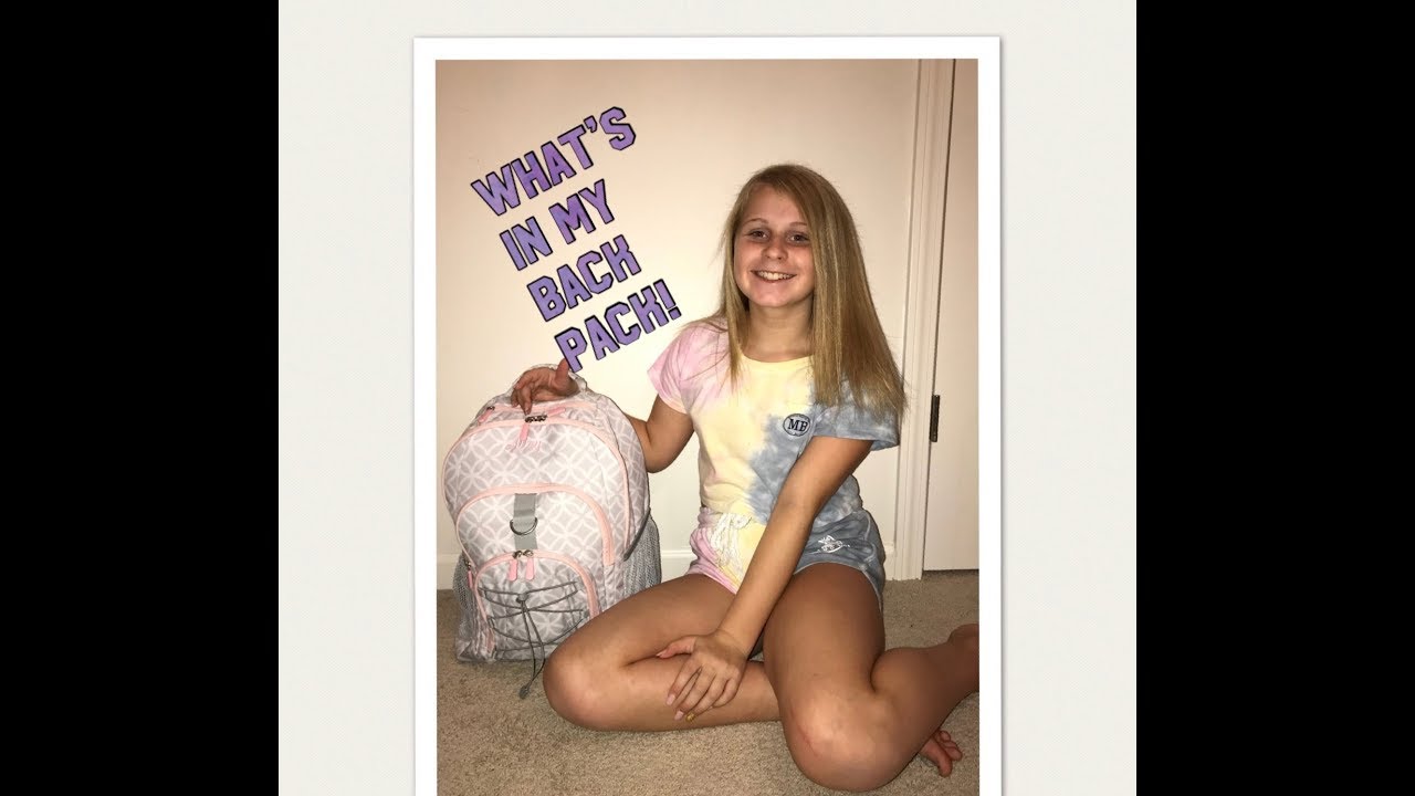 Whats in My Backpack for 7th Grade!! YouTube