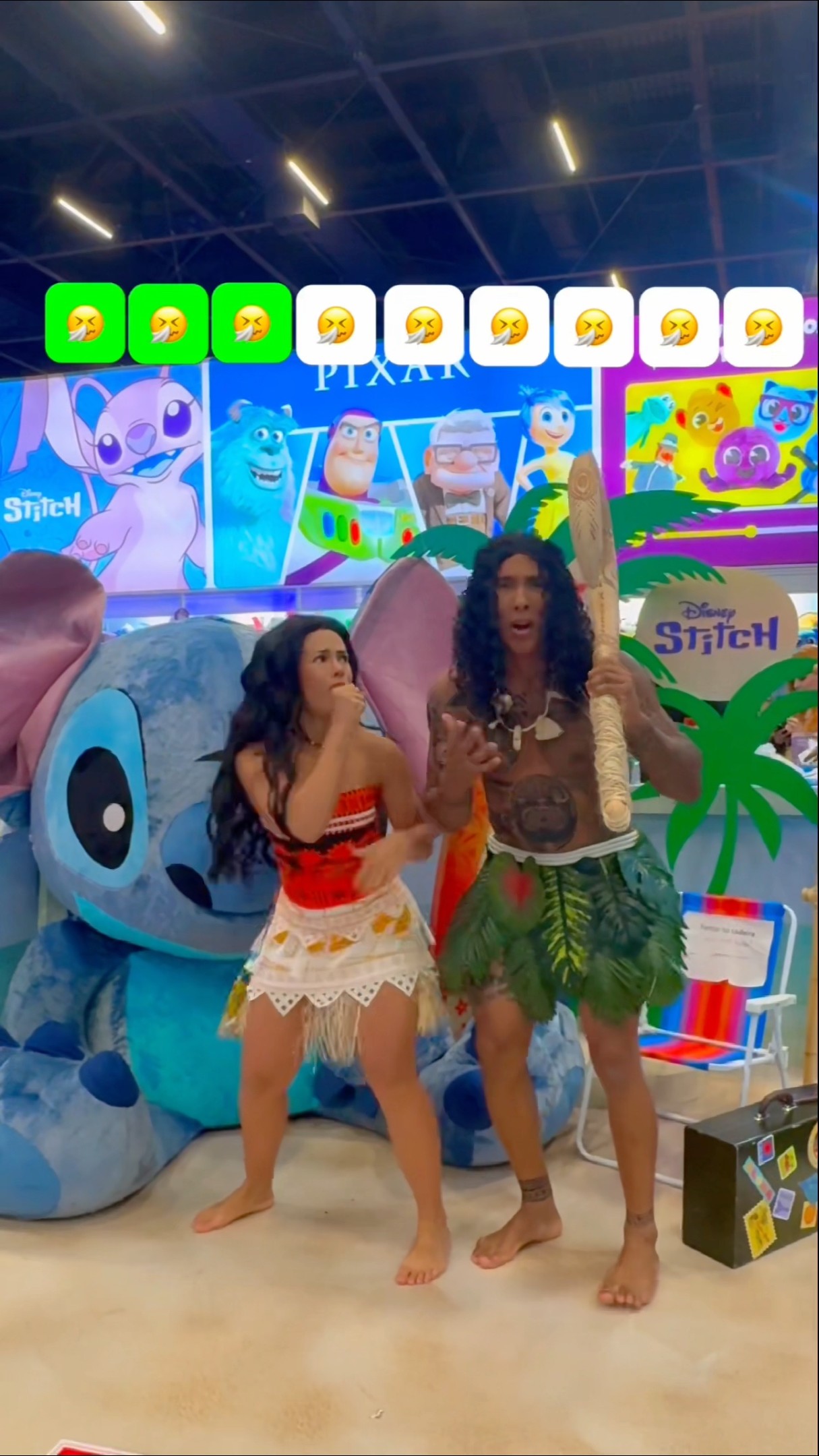 Qual o nome desse personagem azul? ?? ​⁠@ApolloSant #moana #maui #stitch #tutorial