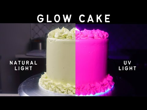 Using science to make a fluorescent cake