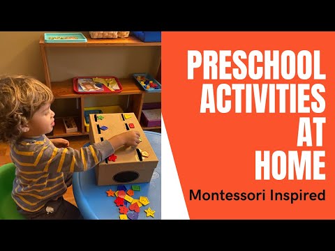 Daily Preschool At Home Activities! Montessori Inspired