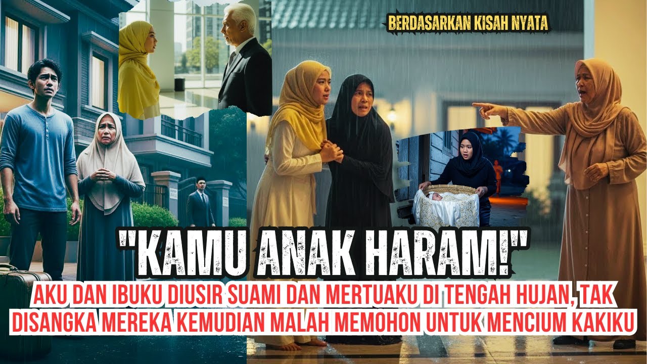 DIHINA ANAK HARAM & DIUSIR SAAT HUJAN, SUAMI & MERTUA SUJUD MENANGIS SAAT TAHU SIAPA AKU