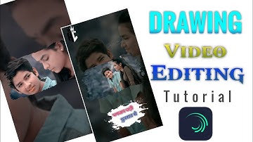 Trending Drawing Brush Effect Status Alightmotion Tutorial || Video editing tutorial ||Amit Creation