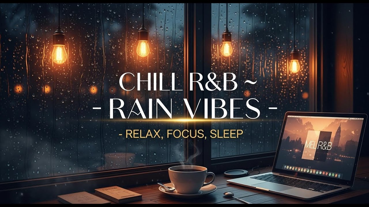 Calm Night R&B Instrumental & Rain Sounds for Sleep, Focus, Study, and Deep Relaxation Atmosphere