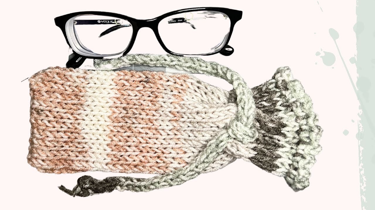 Easy! Knit an Eyeglasses or Sunglasses Case Addi or Sentro Knitting