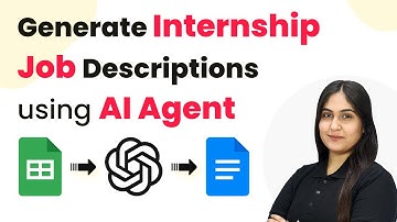 How to Generate Internship Job Descriptions using AI Agent