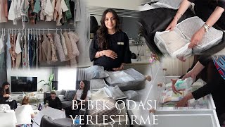 BEBEK ODASI YERLEŞTİRME | DOLAP&ÇEKMECE DÜZENİ | KIYAFETLERİ YIKIYORUZ | HASTANE VALİZİ HAZIRLADIK