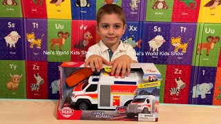 Toy Ambulance - Unboxing toys - Kids videos - Игрушка скорая помощь машина - Շտապ օգնության մեքենա