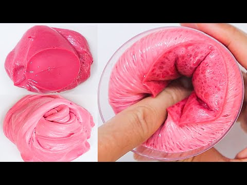 【ASMR】スライムにシェービングフォームをたっぷり入れる!! Fluffy Slime ASMR No Talking【音フェチ】