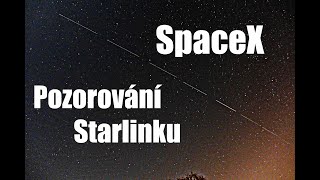 SpaceX / Pozorování Starlinku