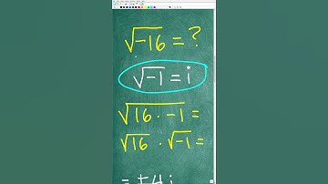What is the square root of  – 16?