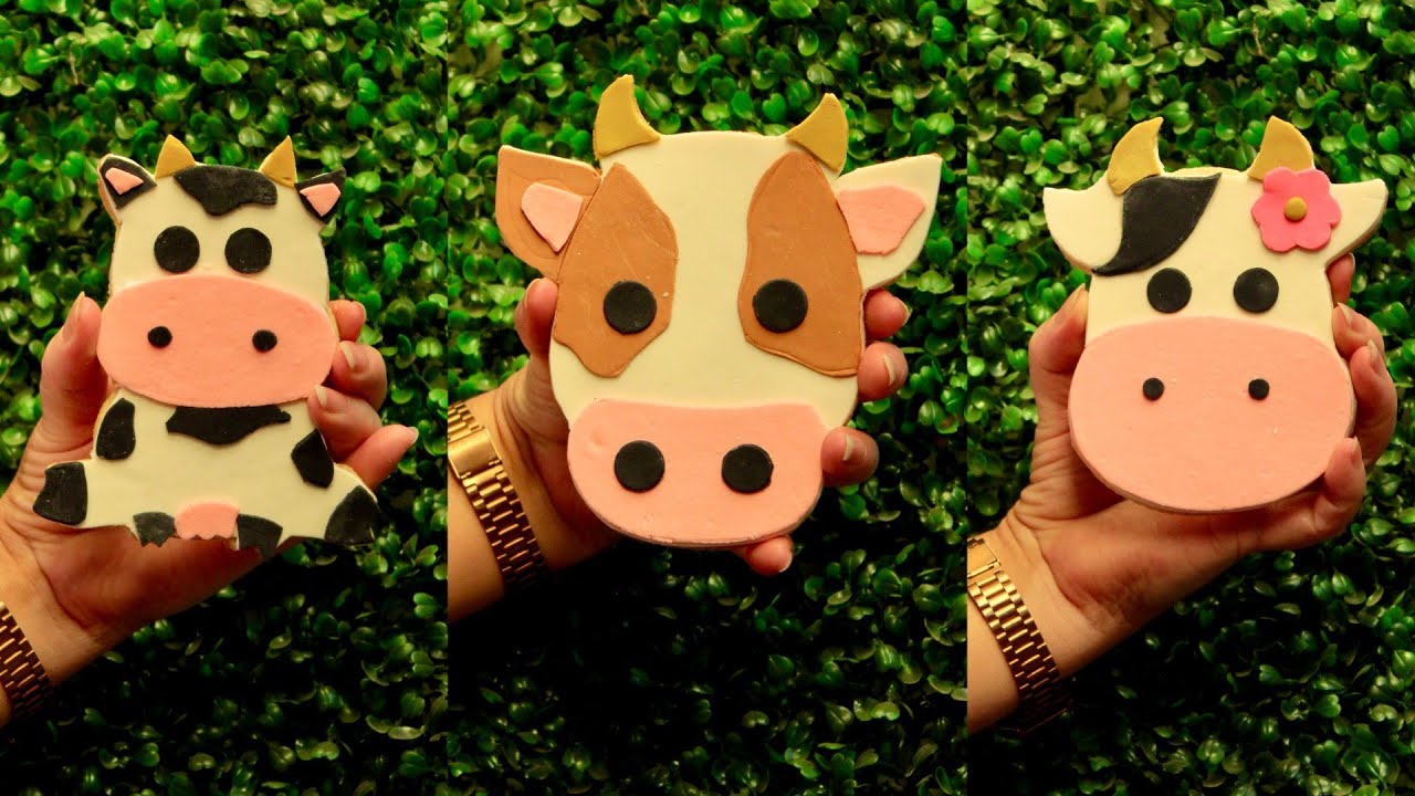 GALLETAS DE FONDANT con forma de Vaquita 🐄 🐮 ❤️