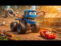 Epic Escape Lightning McQueen vs CHAINSAW MONSTER TRUCK in BeamNG.Drive