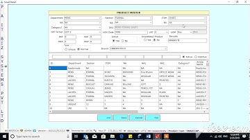 SMART RETAIL POS SOFTWARE PRODUCT MASTER INFORMATION