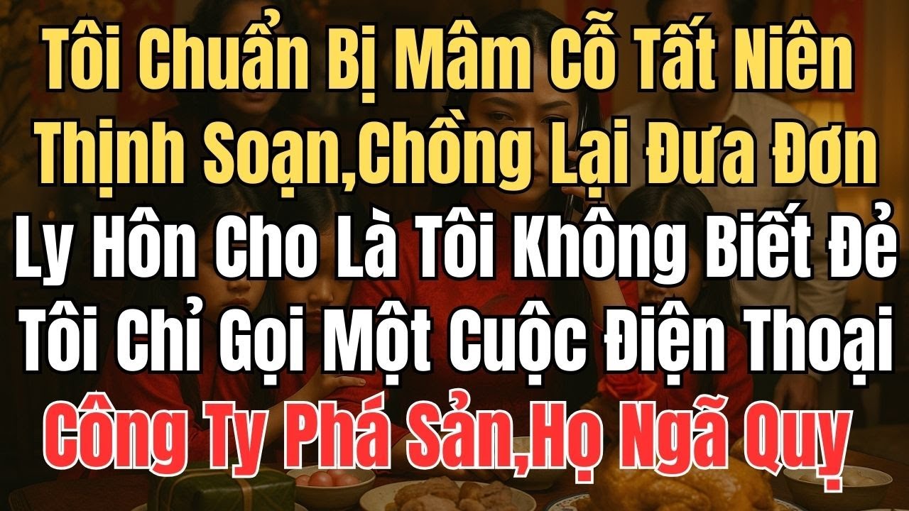Tôi Chuẩn Bị Mâm Cỗ Tất Niên Thịnh Soạn, Chồng Lại Đưa Đơn Ly Hôn cho Là Tôi Không Biết Đẻ , Tôi ...