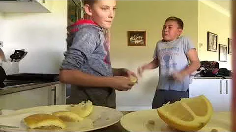 The lemon challenge with a friend