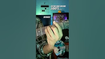 Thumbnail of 3 IDIOTS- Give Me Some Sunshine Guiter Intro Chords Cover #3iditos #guitercover