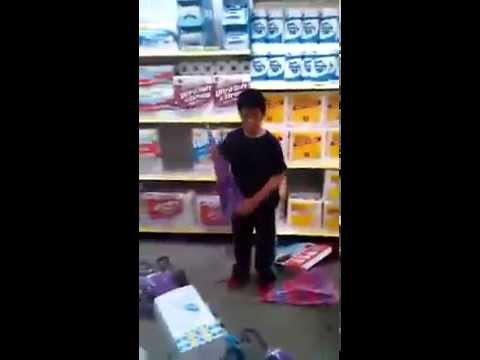 Kid Destroys Dollar Store