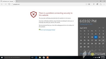 there is problem connecting securely to this website