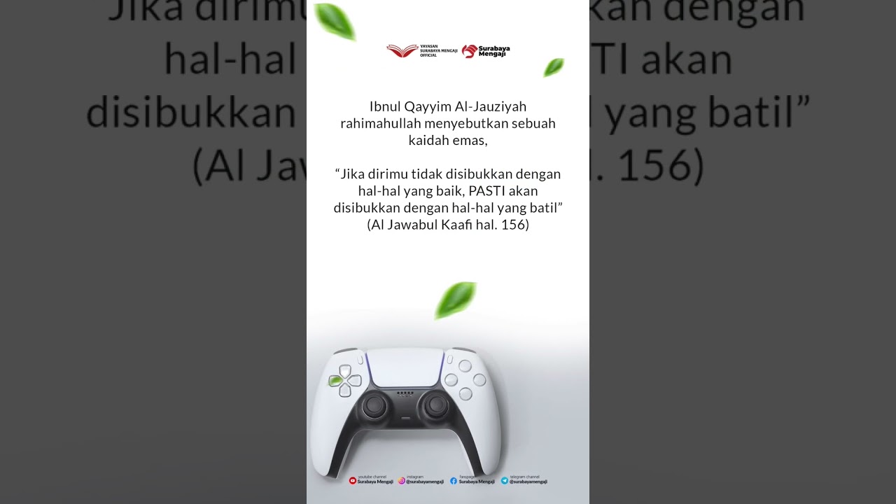 ⁣KECANDUAN GAME ITU MEMUSNAHKAN WAKTU DAN KEBERKAHAN HIDUP