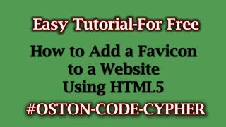 How to Add a Favicon to a Website Using HTML5