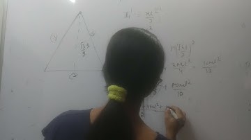 three identical rods each of length L are joined to form a rigid equilateral triangle its radius of