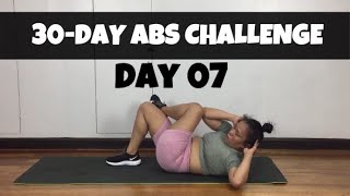 Day 7 of 30 DAY ABS CHALLENGE | Home Workout Routine
