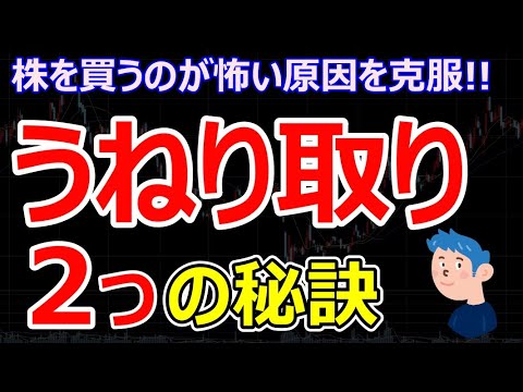 うねり取りで稼ぐ2つの秘訣！スイングトレードで株を買うのが怖い原因は？