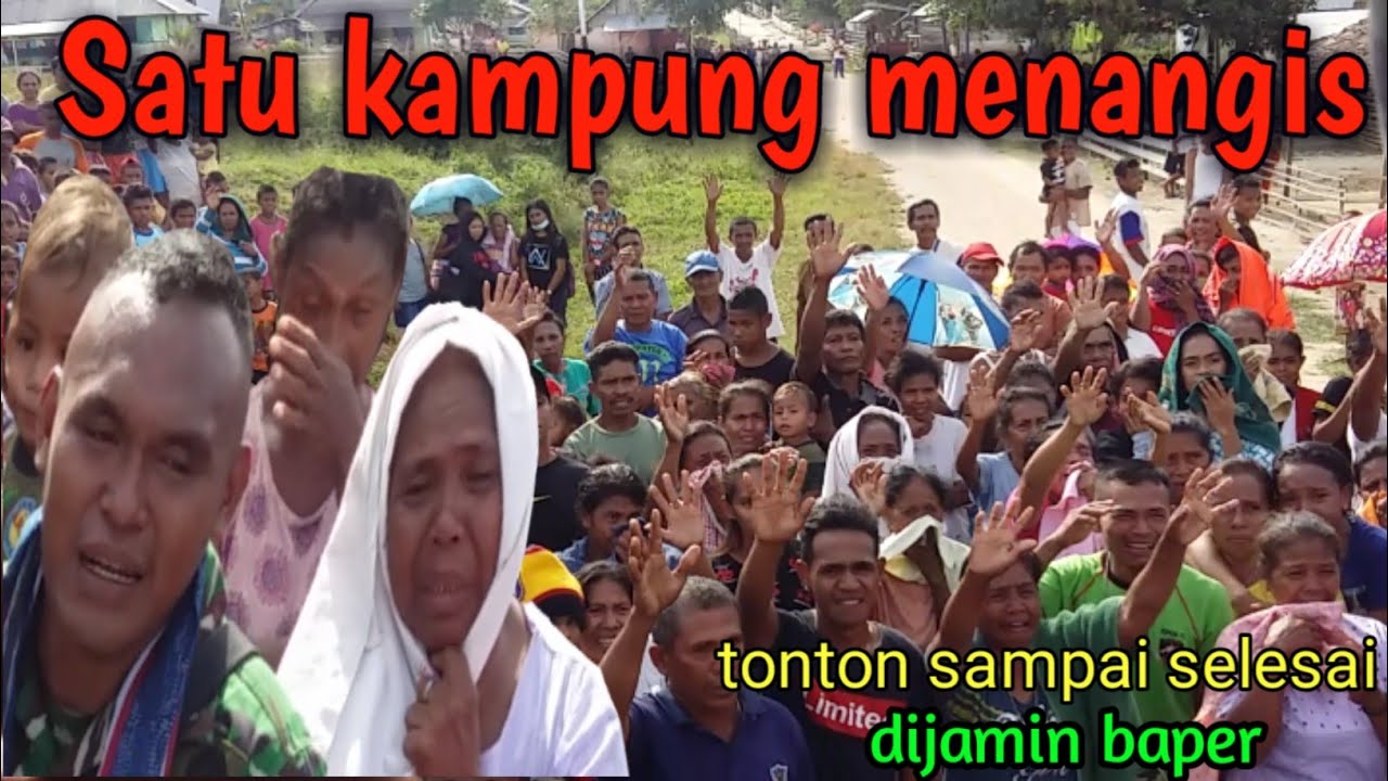 Perpisahan tersedih antara TNI dan Masyarakat || SATGAS PAMRAHWAN YONIF RAIDER 515 KOSTRAD