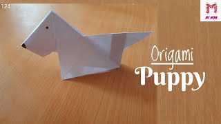 🐕How 2 Make Origami Puppy/Origami Puppy/Origami Tutorial/How To Fold Paper Into A Dog #origami#mfmom