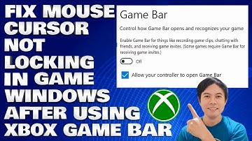 How To Fix Mouse Cursor Not Locking in Game Window After Using Xbox Game Bar