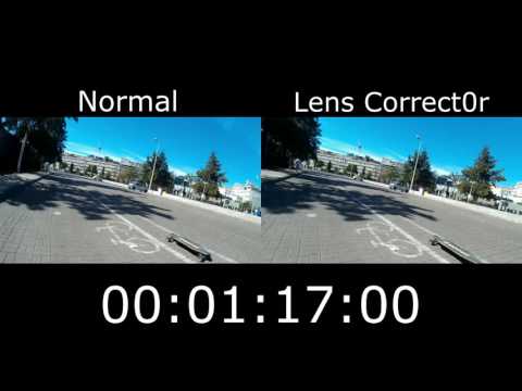 Shocut: video with and without fisheye effect