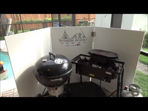 How to Make a Folding Wind Screen for Your Grill or Smoker - DIY Cheap and  Easy - YouTube