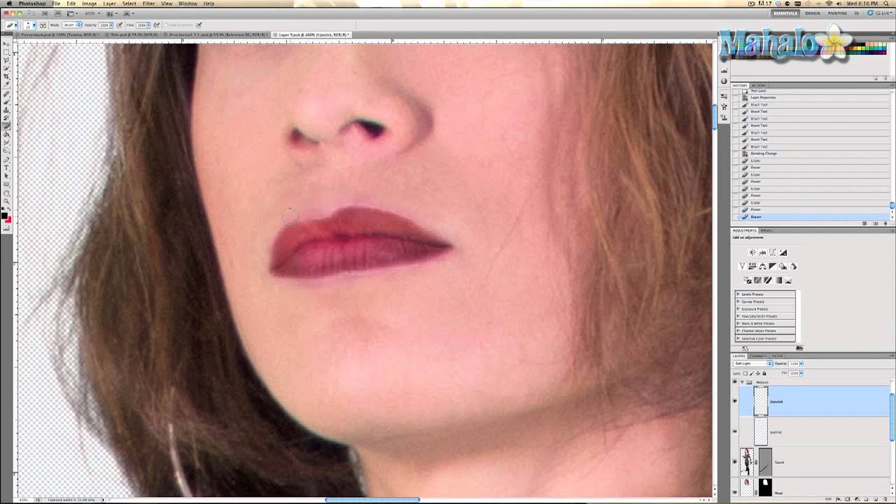 South africa photoshop lipstick tutorial apply how to in