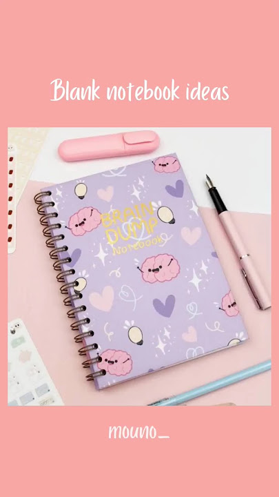Blank notebook ideas part 1