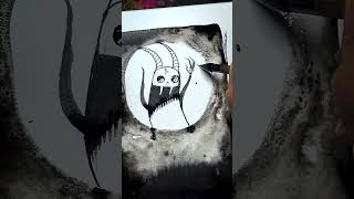 Ghostly thing - Inktober 2026 DAY 3 #art #artoftheday #spookyseason