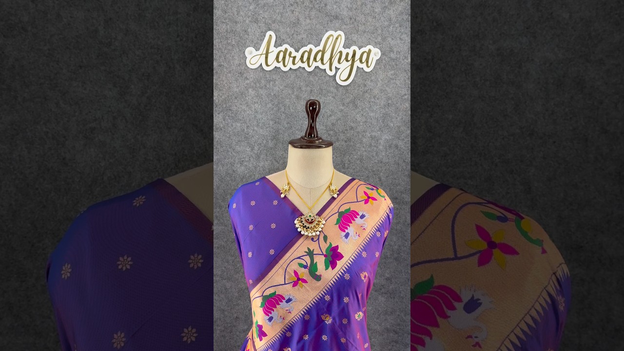 Pure Paithani Silk Sarees – Maharashtrian Elegance